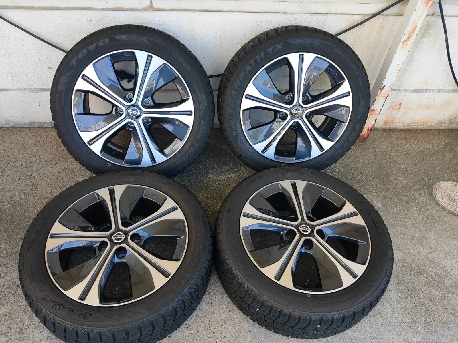 日産 ニッサン キックス 純正 17インチ 6.5J+5¥45 114.3-5H &TOYO TRANPATH WINTER TX 205/55R17 4本セット