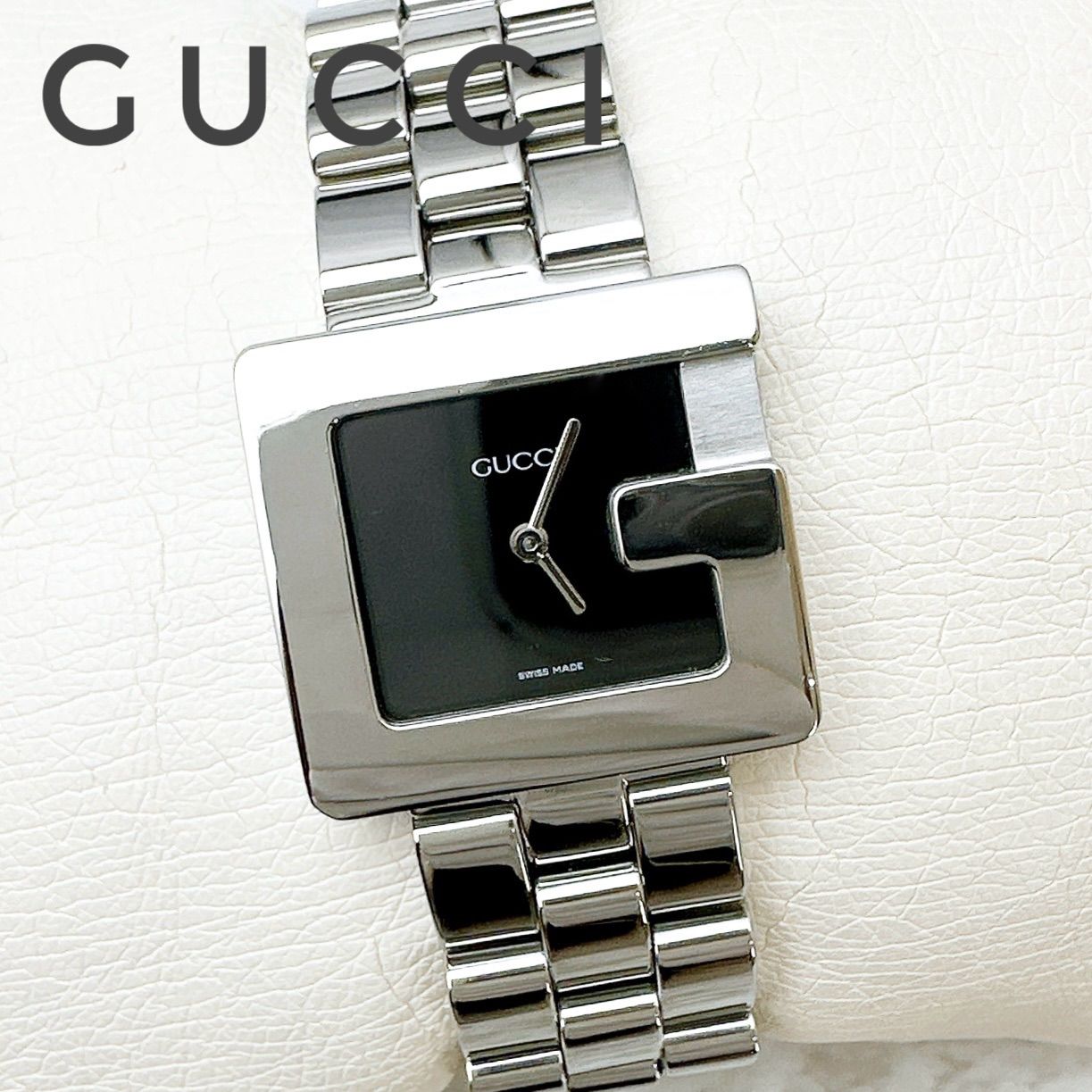 美品?GUCCI グッチ 3600J 時計 クオーツ QZ ステンレス SS 約16cm 磨き済み 箱/ギャランティカード/冊子付き U