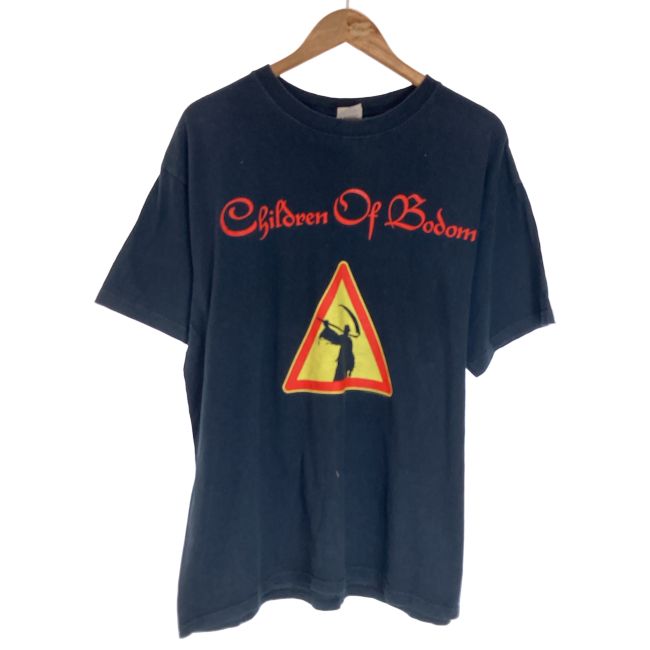 【中古】　anvil　Children Of Bodom　バンT　Tシャツ　半袖　トップス　クルーネック　プリント　オーバーサイズ　古着　/5608
