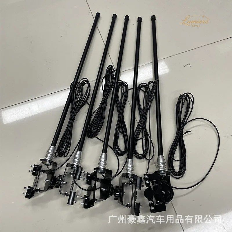 MOBILE VEHICLE ANTENNA OFF-ROADVEHICLEDEFTHEEDGE DIRECT SCREW HOLE FIBER MATERICORATIVE ANTENNA NON-DESTRUCTIVE INSTALLATION