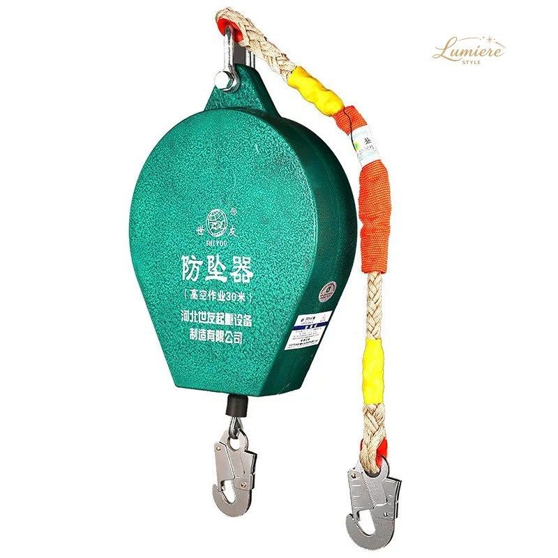 HIGH ALTITUDE SPEED DIFFERENTIAL ANTI FALL SELF-LOCKING DEVICE 5M/10M INDUSTRIAL TOWER CRANE SAFETY ROPE