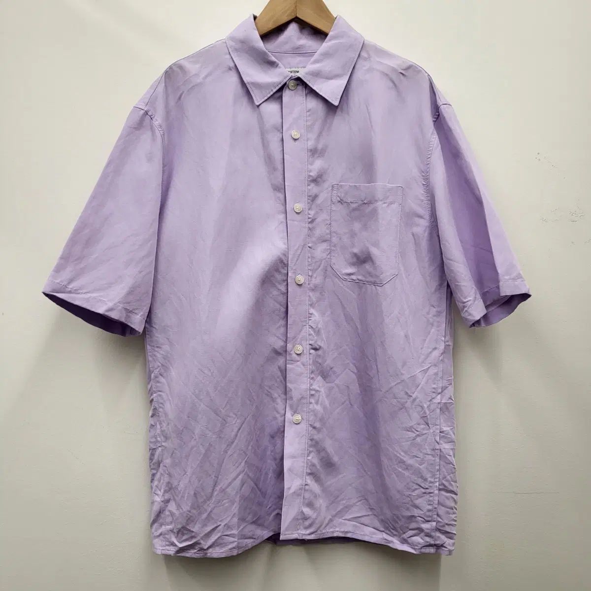 SYSTEM homme 24SS リネン 半袖 シャツ