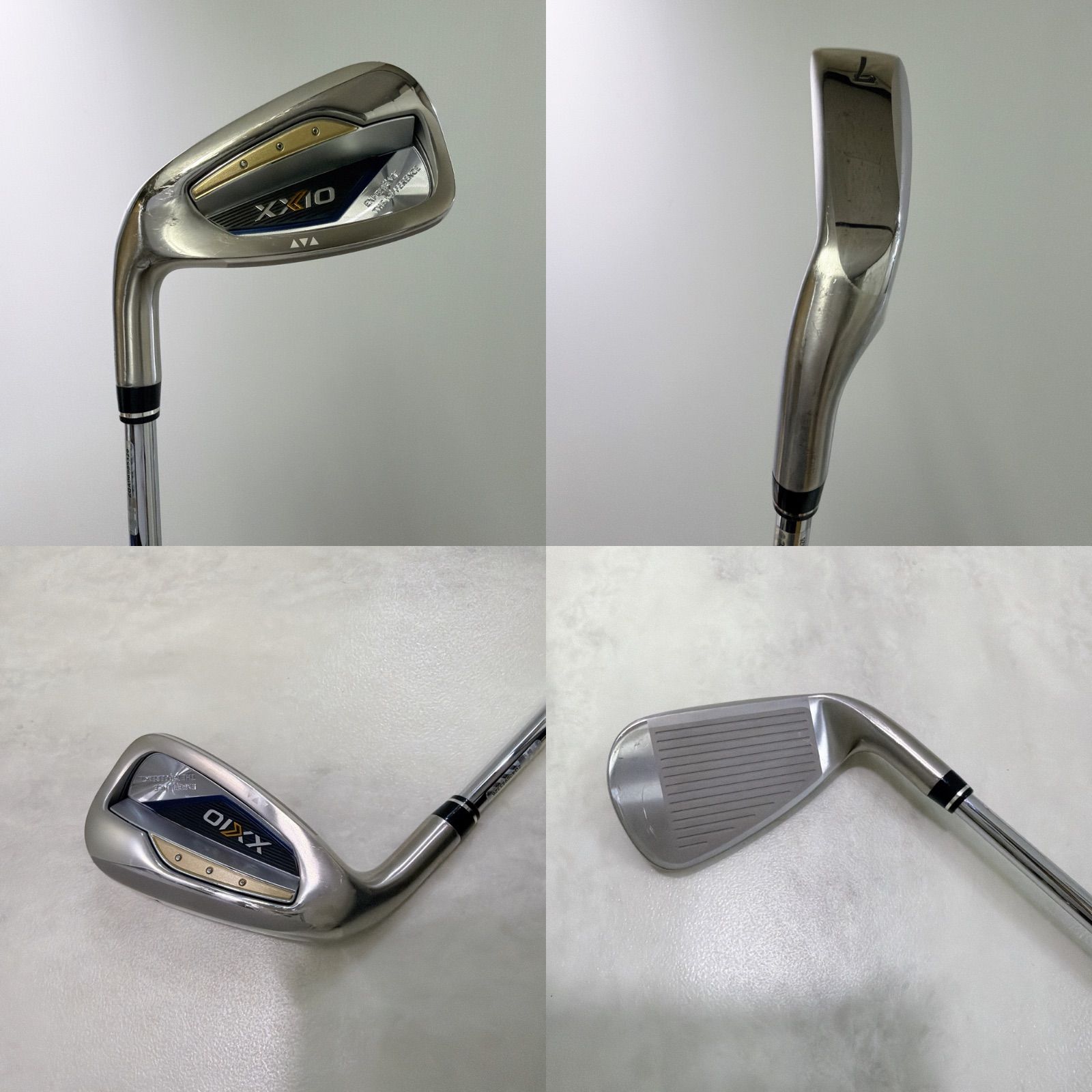 レフティ 美品 ゼクシオ13 7番単品アイアン 純正スチール フレックスS