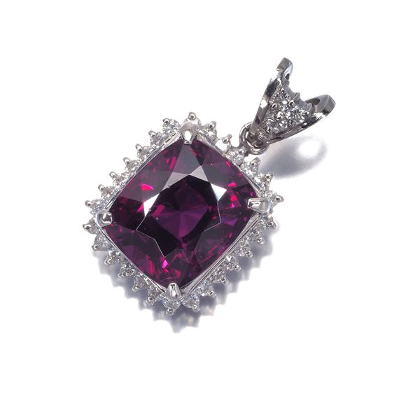 ロードライトガーネット 4.80ct ダイヤ ダイヤモンド クラシック ペンダントトップ Pt900 ソーティング #200008 42,120円
