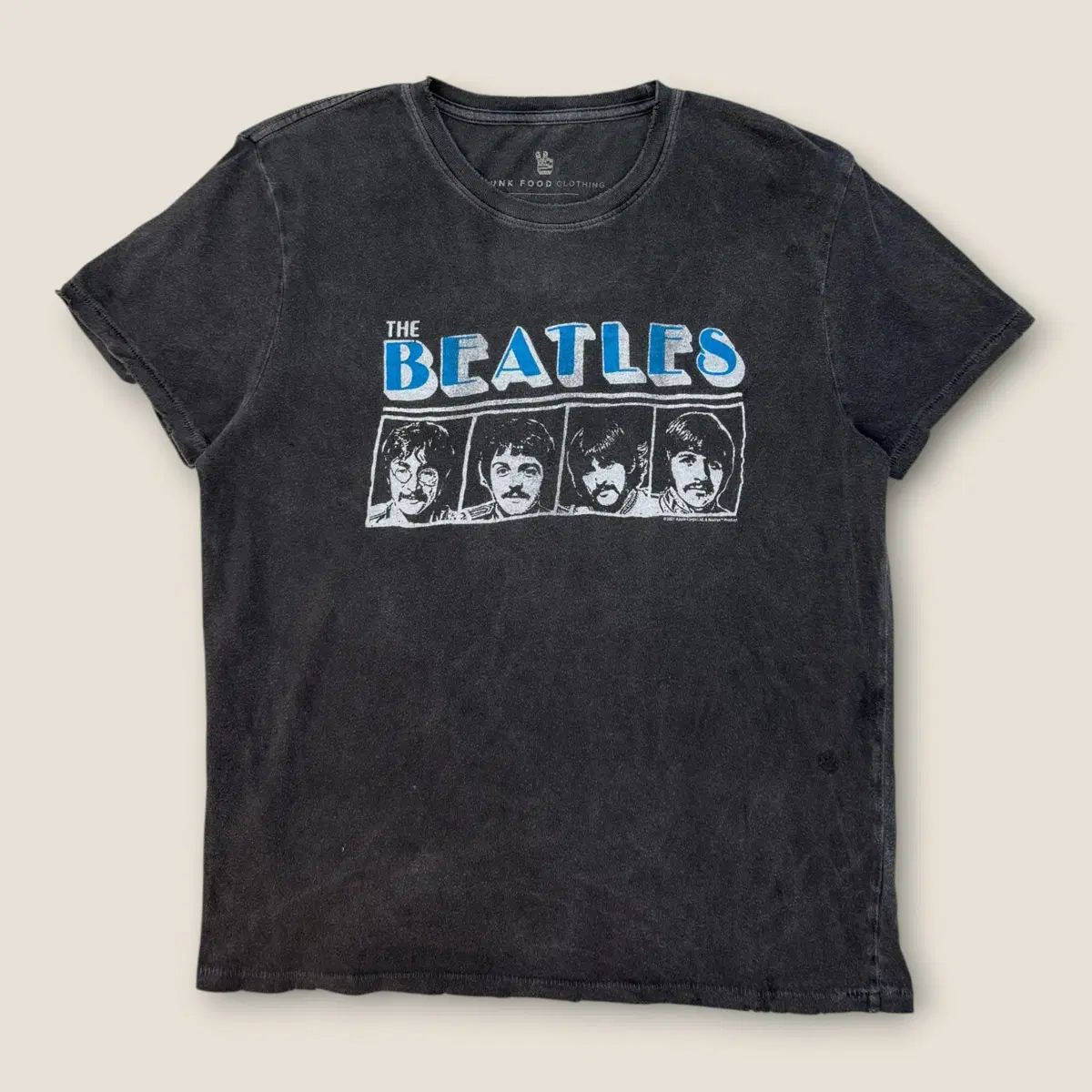 ビートルズ フェイディド シングルステッチ ロックTシャツ