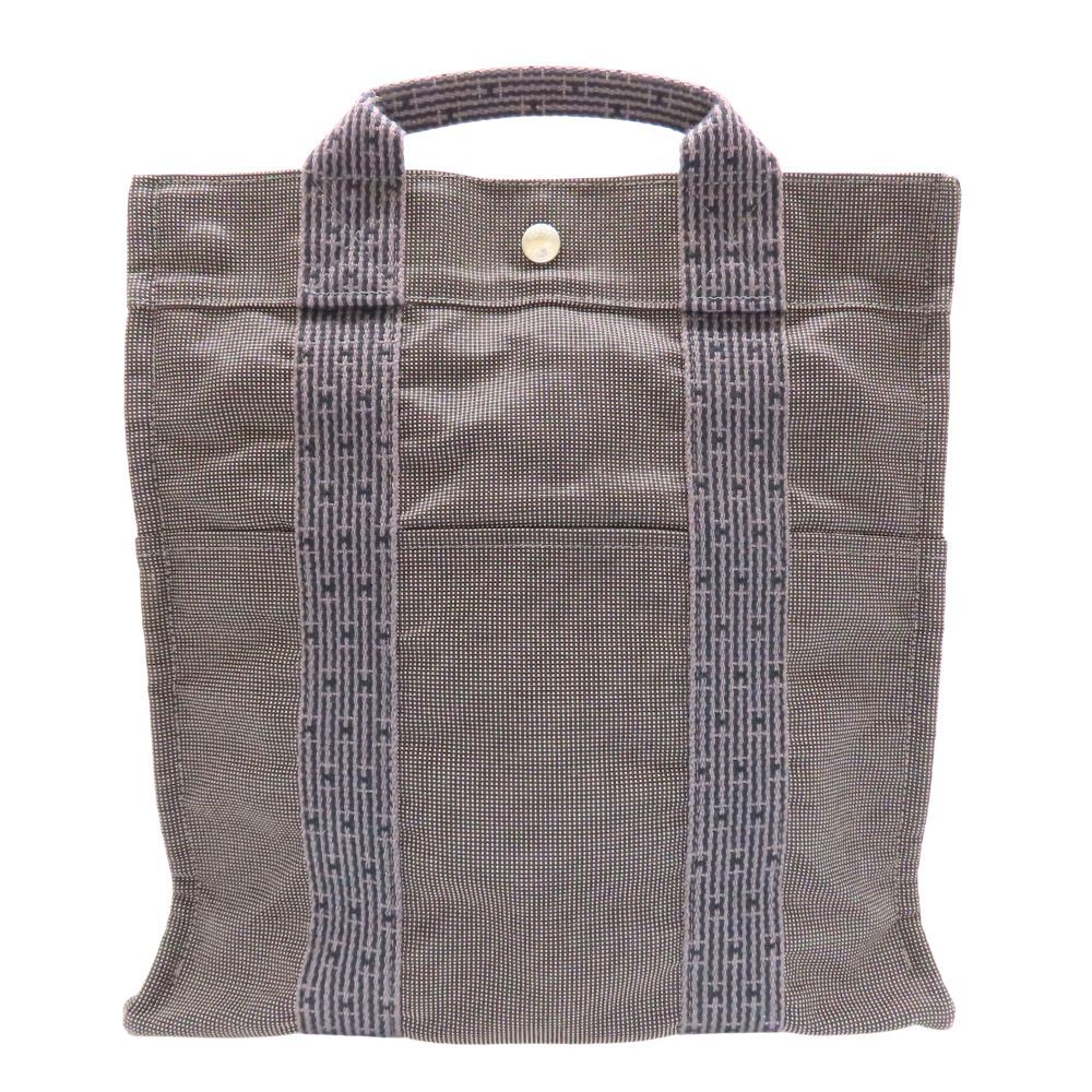 【中古】HERMES エルメス エールライン アドMM グレー キャンバス リュックサック バックパック A4可 軽量 実用性 ユニセックス A2603484【無料ギフトラッピング承ります】