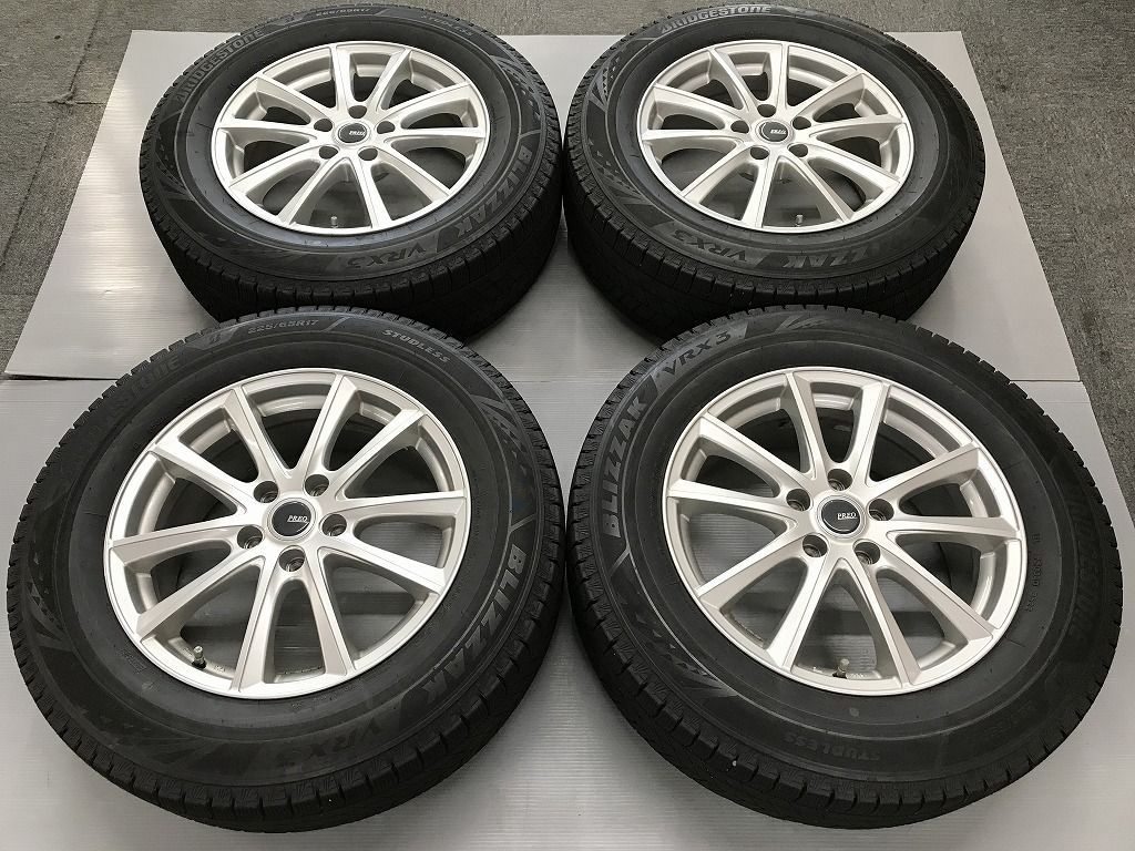 ◎すぐ使えます 深溝 BRIDGESTONE VRX3 225/65R17 美品 17inc 7J +45 114.3/5H 即納 個人宅OK 4本 検) エクストレイル ハリアー RAV4 CX-5 38,870円