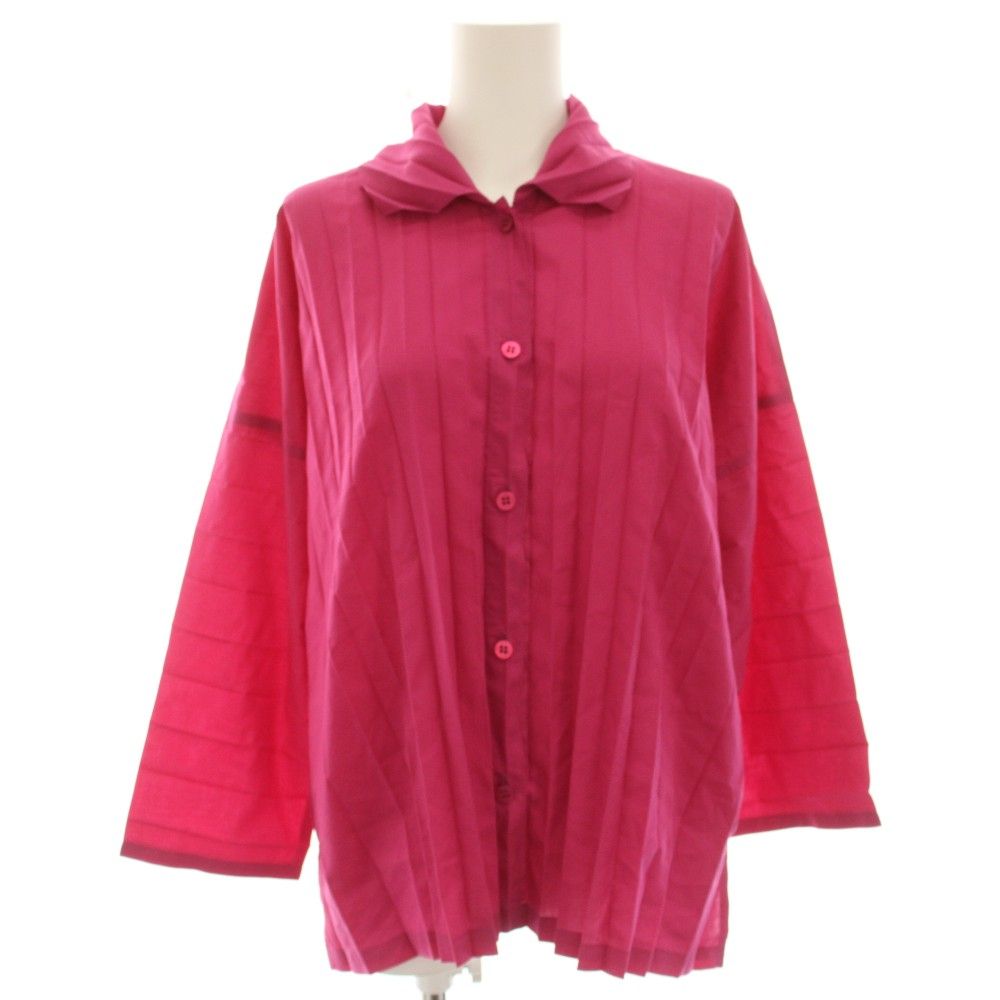 ミーイッセイミヤケ me ISSEY MIYAKE 24AW プリーツシャツ ブラウス 長袖 ピンク MI43FJ432 /HN 10,877円