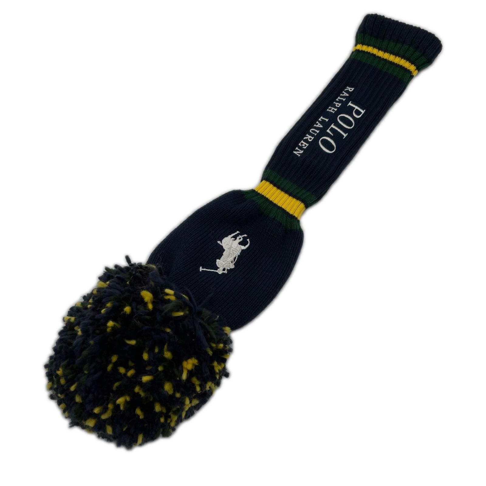 中古 ポロ・ラルフローレン POLO RALPH LAUREN ヘッドカバー ネイビー 紺 ニットヘッドカバー ドライバー でかボンボン 6,660円