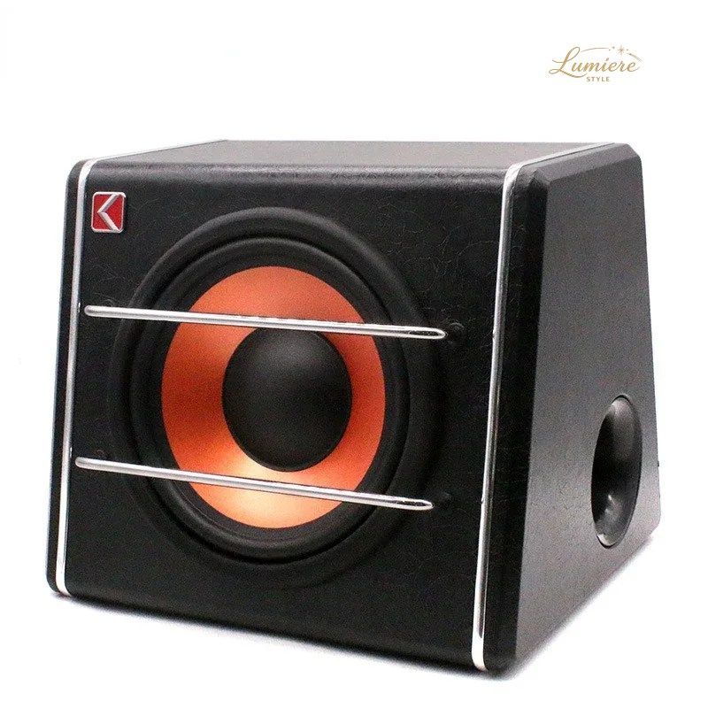 12V CAR MOUNTED AUDIO SYSTEM MODIFIED SPEAKER TRAPEZOIDAL OVERWEIGHT CAR SUBWOOFER 10 INCHES