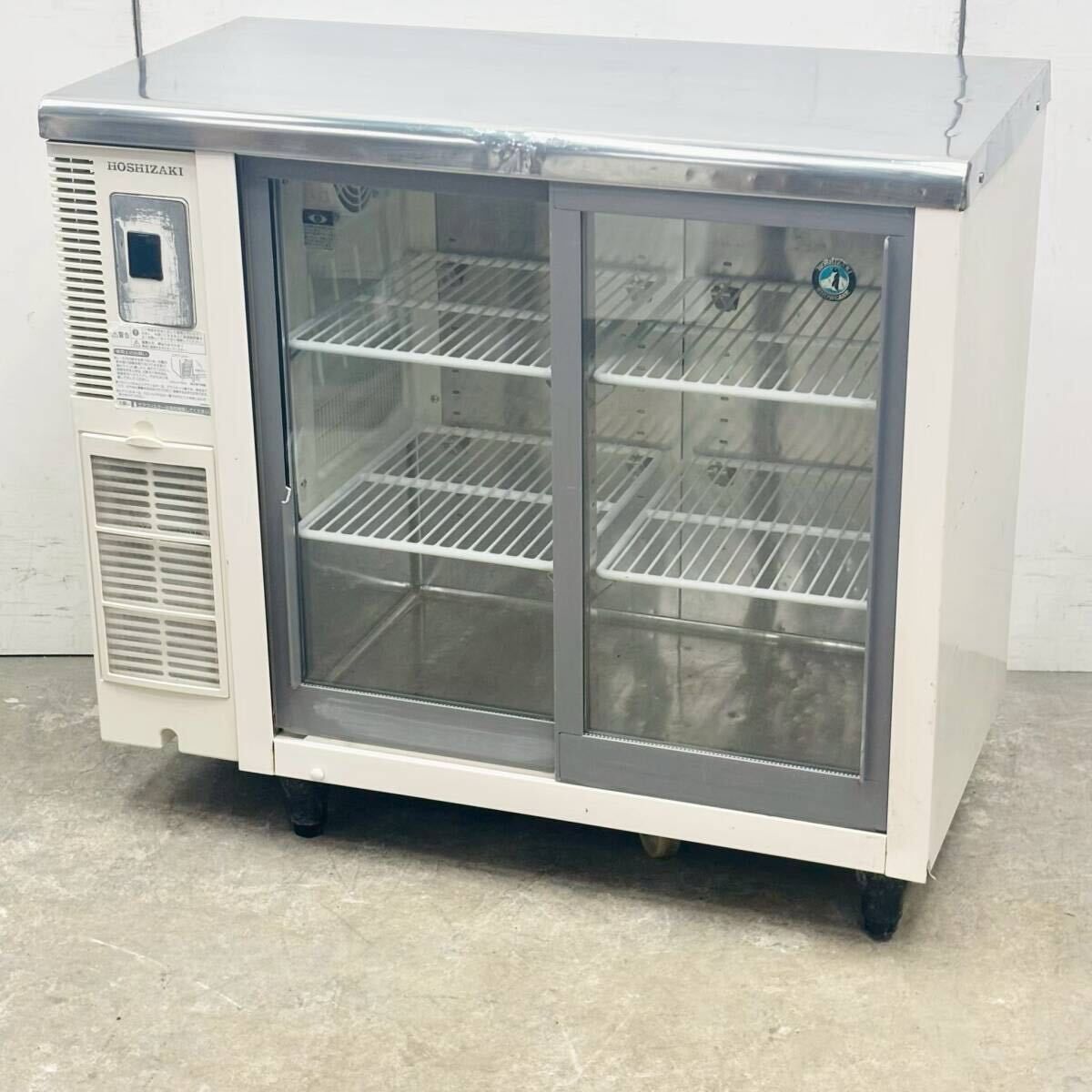 ホシザキ テーブル型冷蔵ショーケース RTS-90STB2 W900×D450×H800 単相100V スライド扉 台下ショーケース 中古 厨房