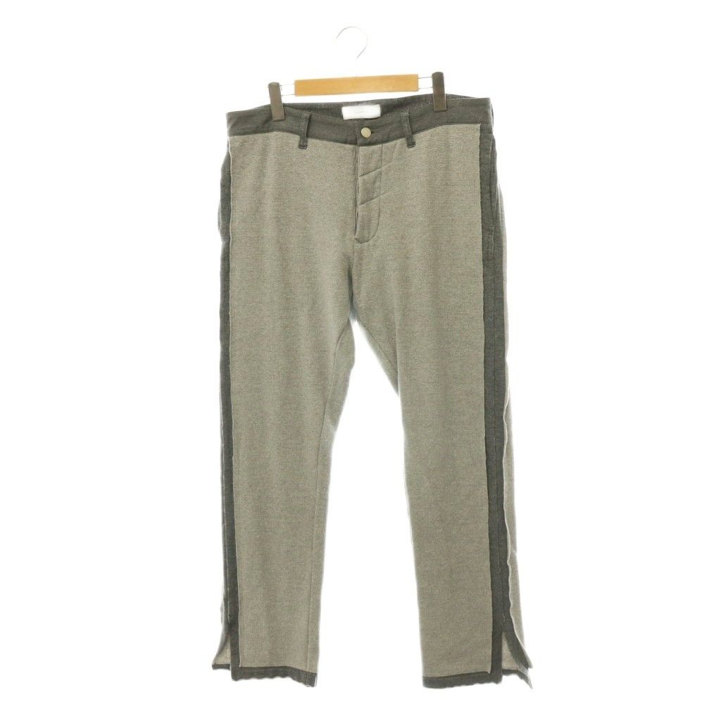 ファセッタズム FACETASM LAYERD WAFFLE PANTS パンツ レイヤード ワッフル ボタンフライ グレー /HS ■OS ■SH