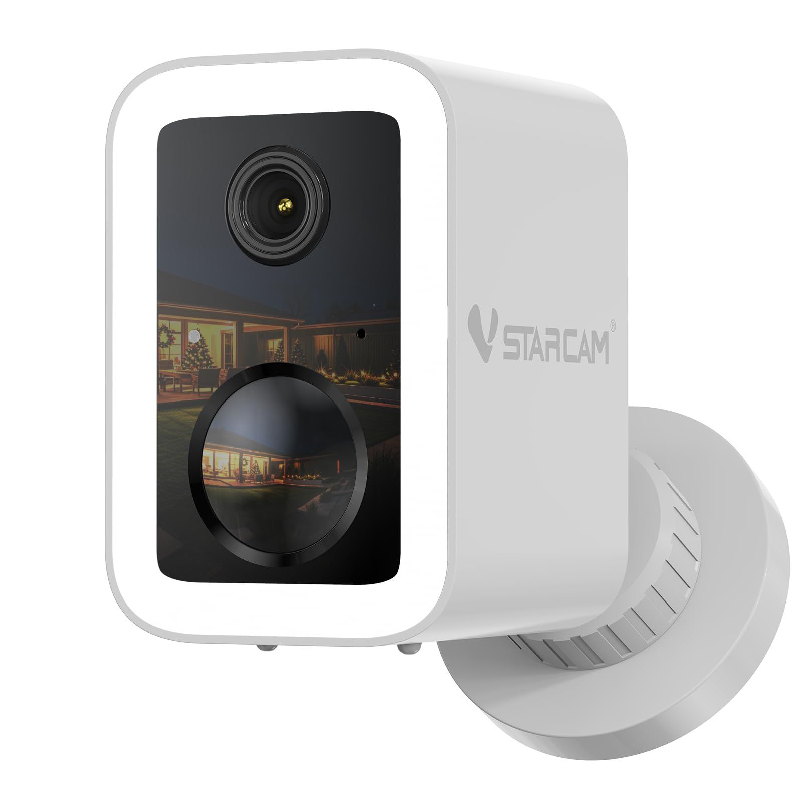 VSTARCAM 2K 防犯カメラ 屋外 ワイヤレス, 工事不要 マグネット＆粘着式ベース取付, 月額料金不要 クラウド録画＆SDカード保存対応, WiFi 6 2.4/5GHz, 電池式, 人体検知, カラー夜間撮影, IP66, 双方向通 ed0ae394