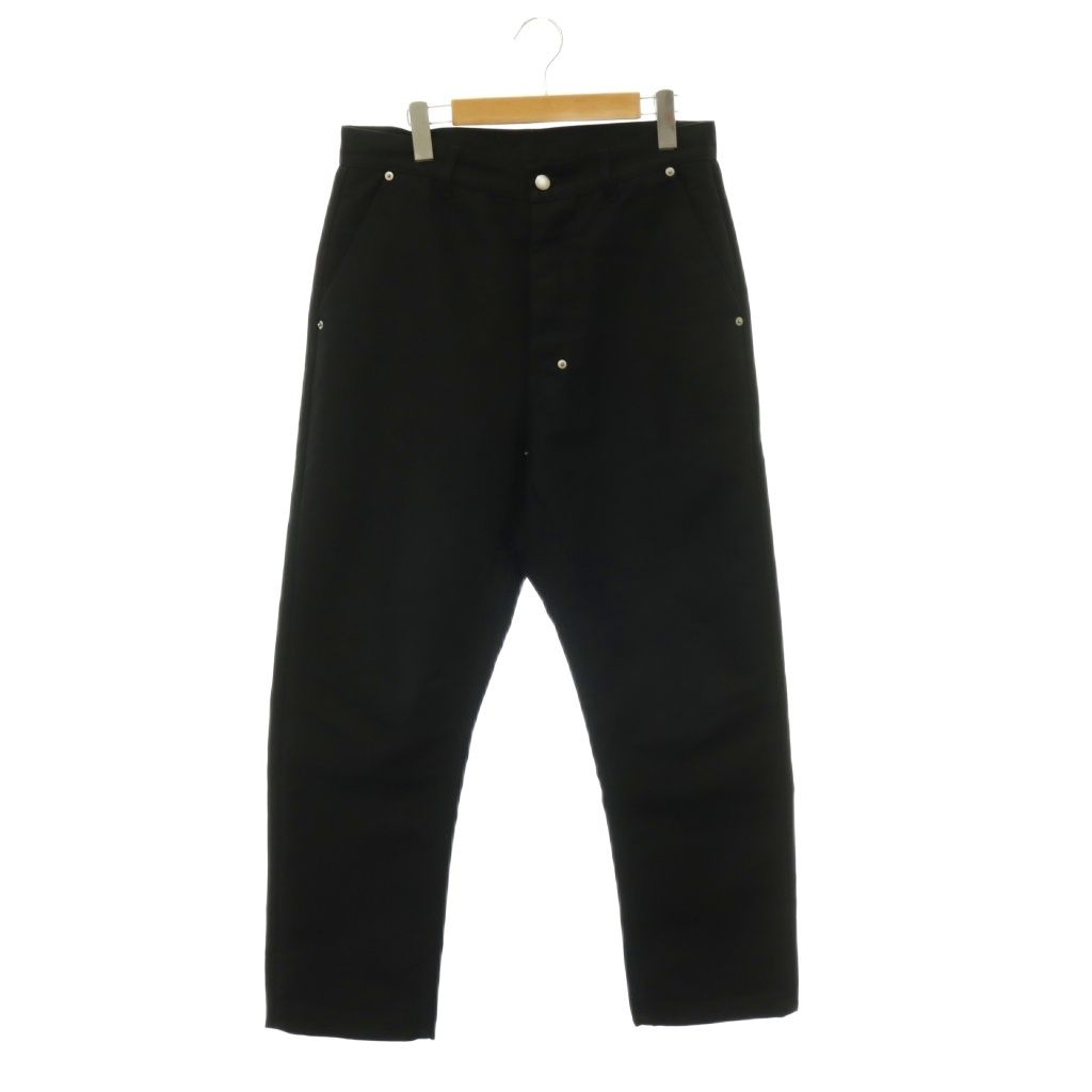 リックオウエンス Rick Owens RU01F2348-CDUJoris Trousersトラウザーズパンツ テーパード ボタンフライ 30 ブラック /HK ■OS ■SH