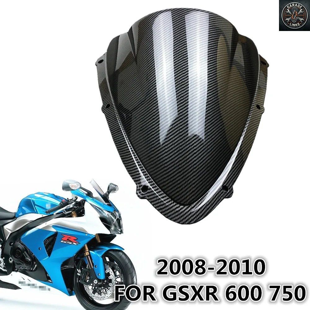 オートバイ用ウインドシールド PC カーボンファイバーパターン スクリーン ウインドスクリーン 750 600R 750R K8 2008 2009 2010