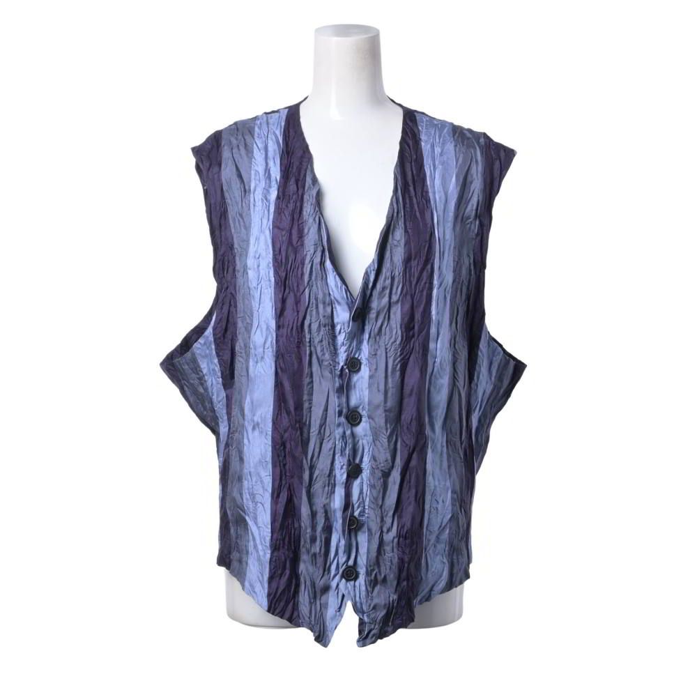 ISSEY MIYAKE シュリンク加工 ブロックカラー ベスト