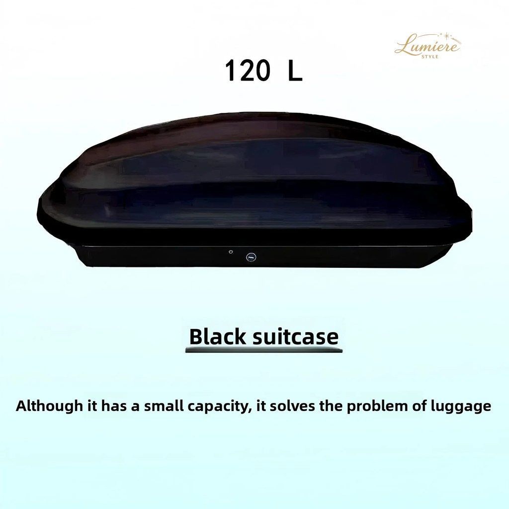 SMALL MINI CAR ROOF BOX WATERPROOF VEHICLE ROOF CARGO STORAGE BOX WITH CROSS BARS