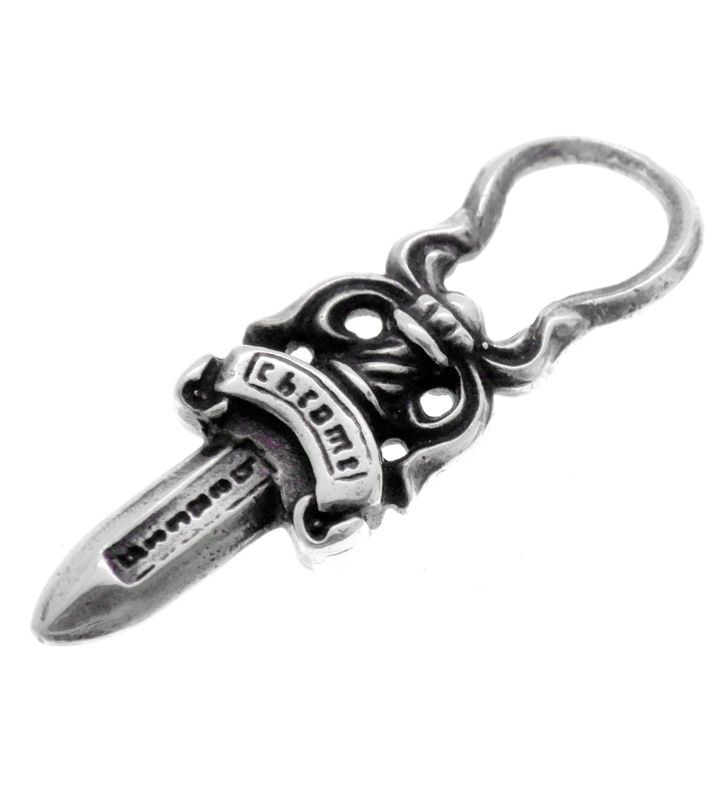 クロムハーツ CHROME HEARTS 【 #5 DAGGER ZIP2 】 #5 ダガー ジップ 丸型 シルバー ネックレス トップ　52782 49,200円