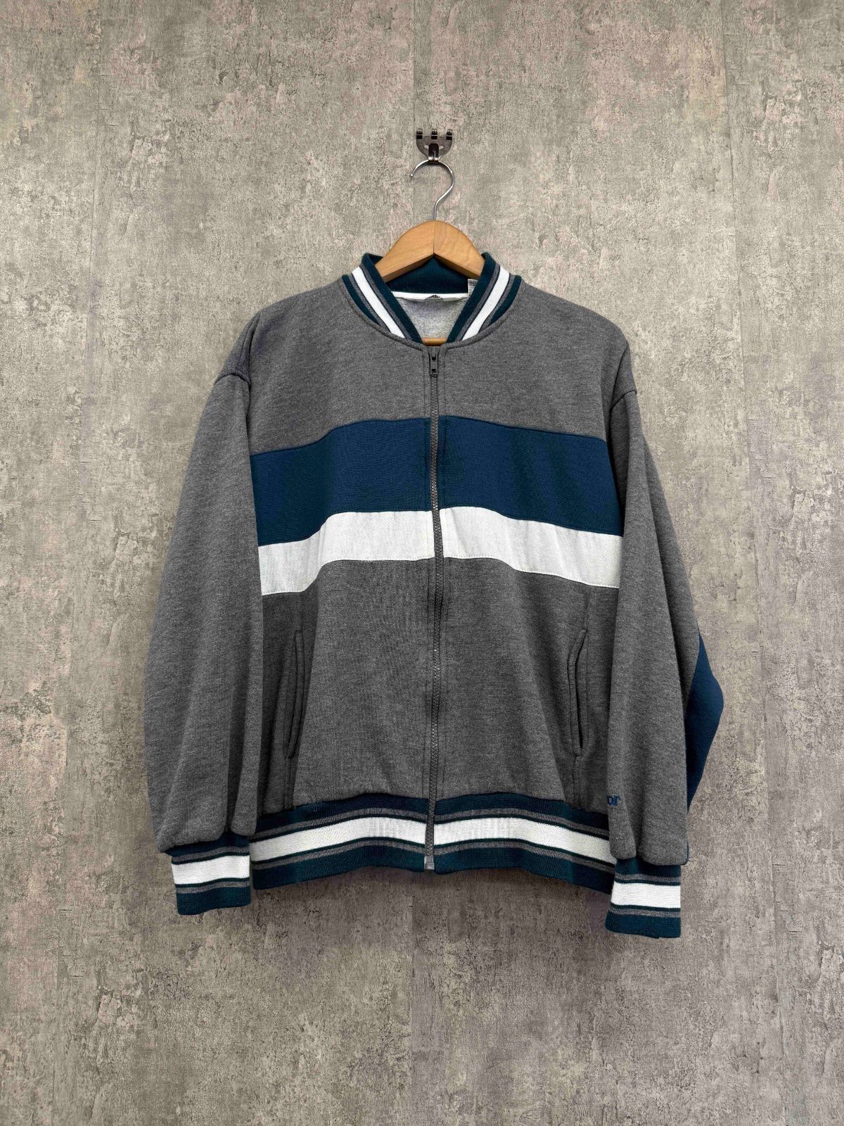 90s Christian Dior MONSIEUR/クリスチャンディオール フルジップ スウェット ブルゾン 切り替えデザイン 8,580円