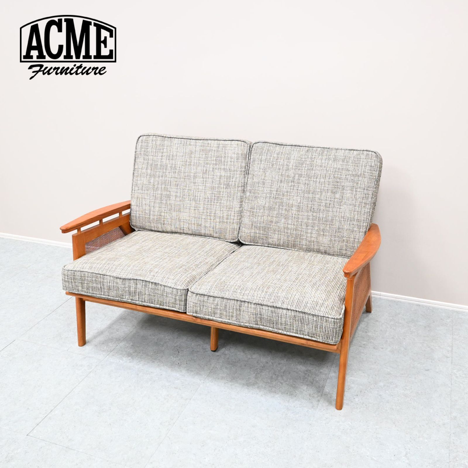 ☆展示美品☆ACME Furniture アクメファニチャー 2人掛けソファ WICKER SOFA 2P ウィッカーソファ 2シーター 15万 59,280円