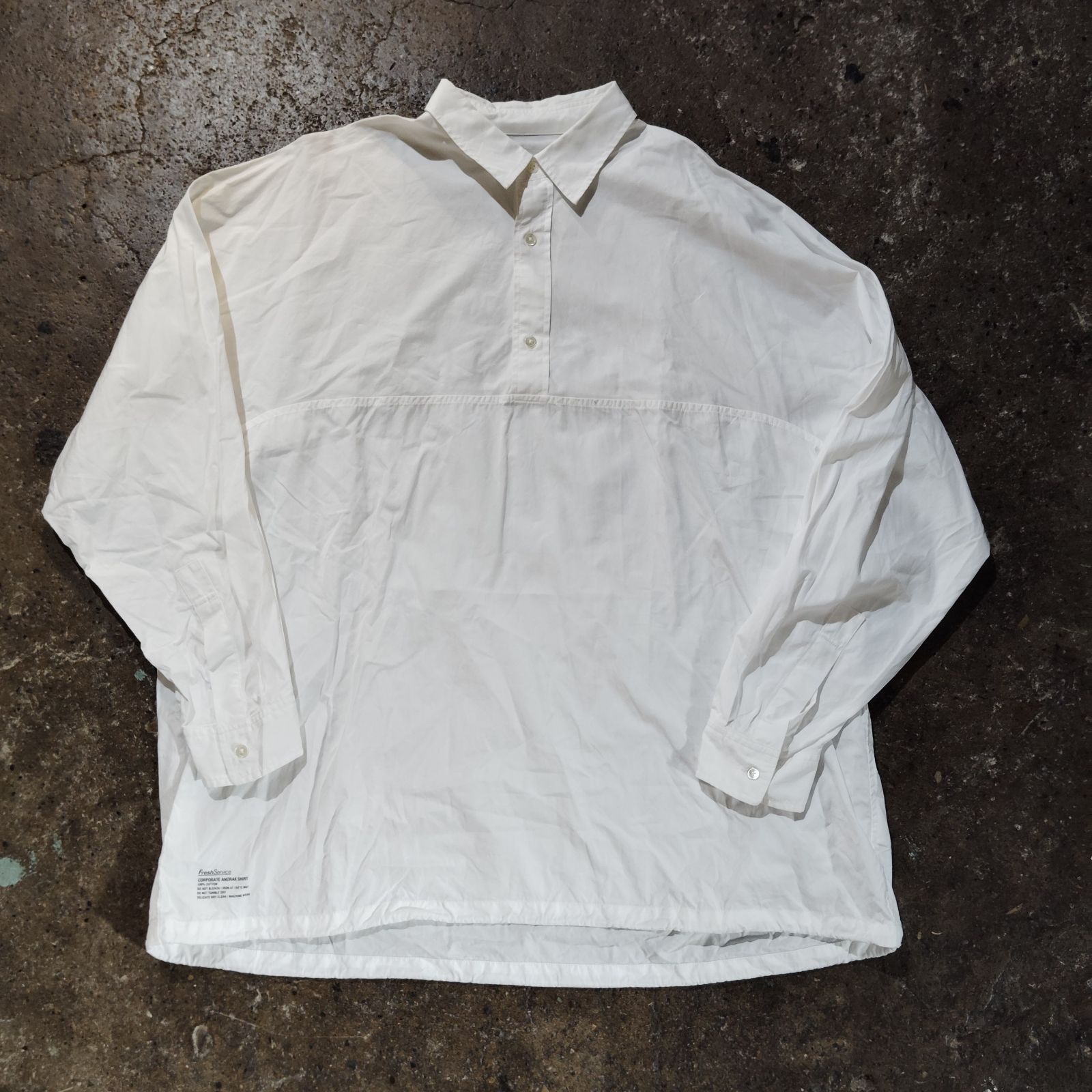Fresh service CORPORATE ANORAK SHIRT ホワイト FREE フレッシュサービス fsw-22-sh-63 co 8,880円