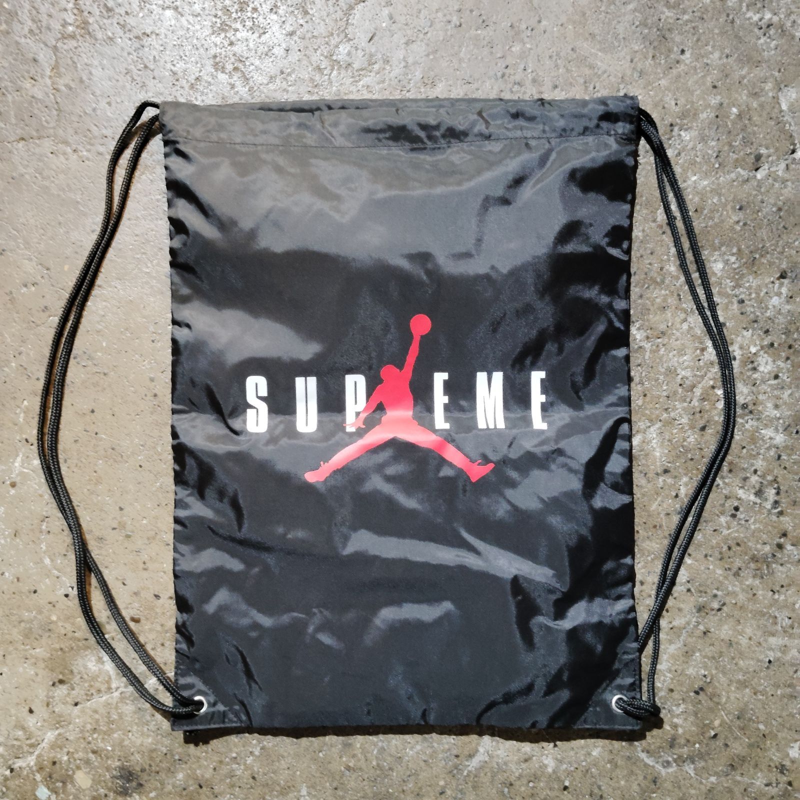 Supreme × JORDAN ドローストリングバッグ ナップサック ブラック シュプリーム ジョーダン SUP-FW24-WEEK7-009