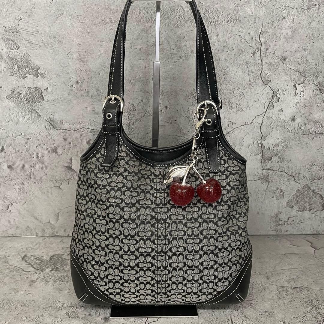極美品 COACH Y2K Mini Signature Hobo Tote Bag コーチ トートバッグ 