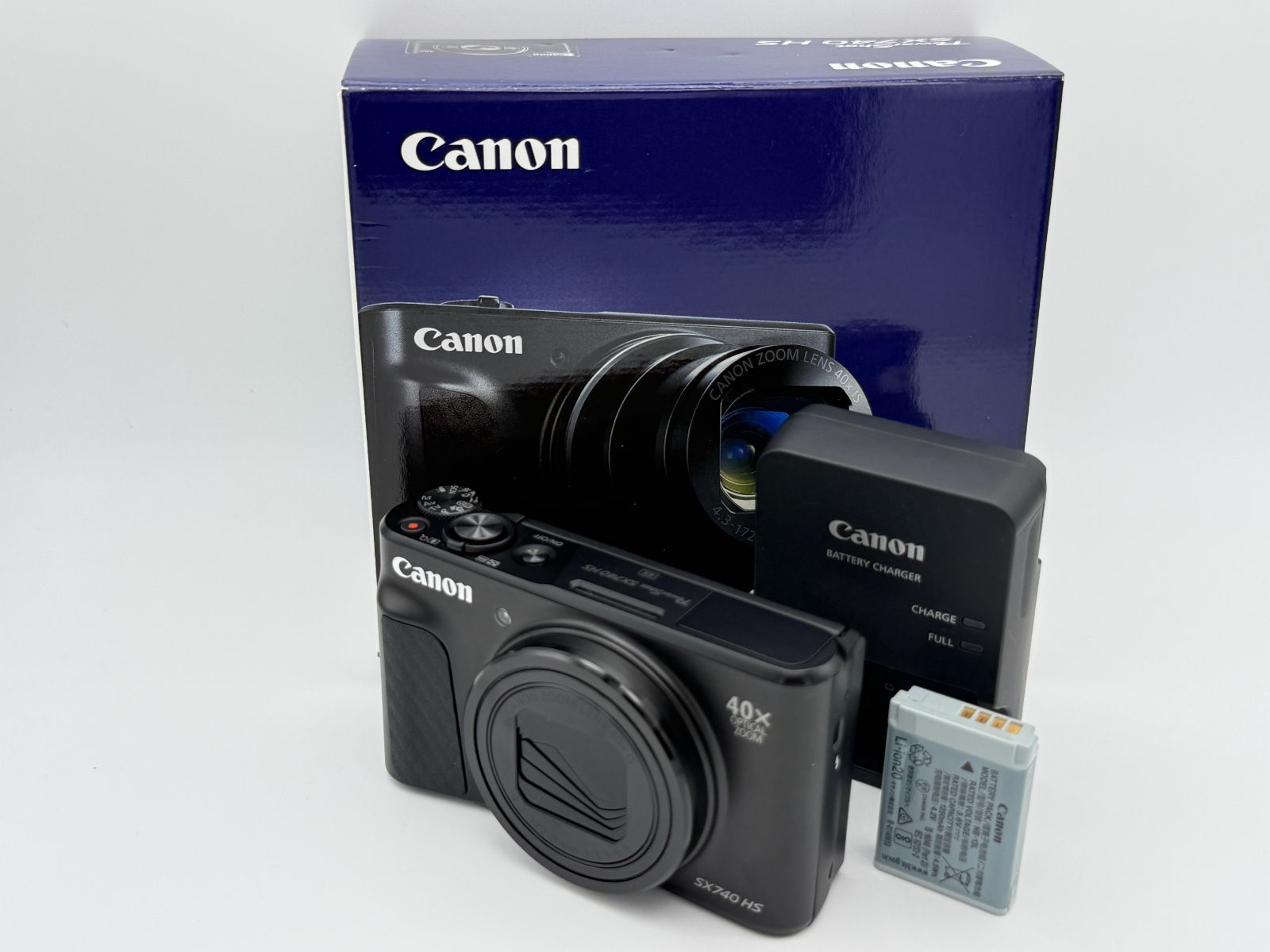 【極上美品】Canon キャノン PowerShot SX740 HS ブラック コンパクトデジタルカメラ