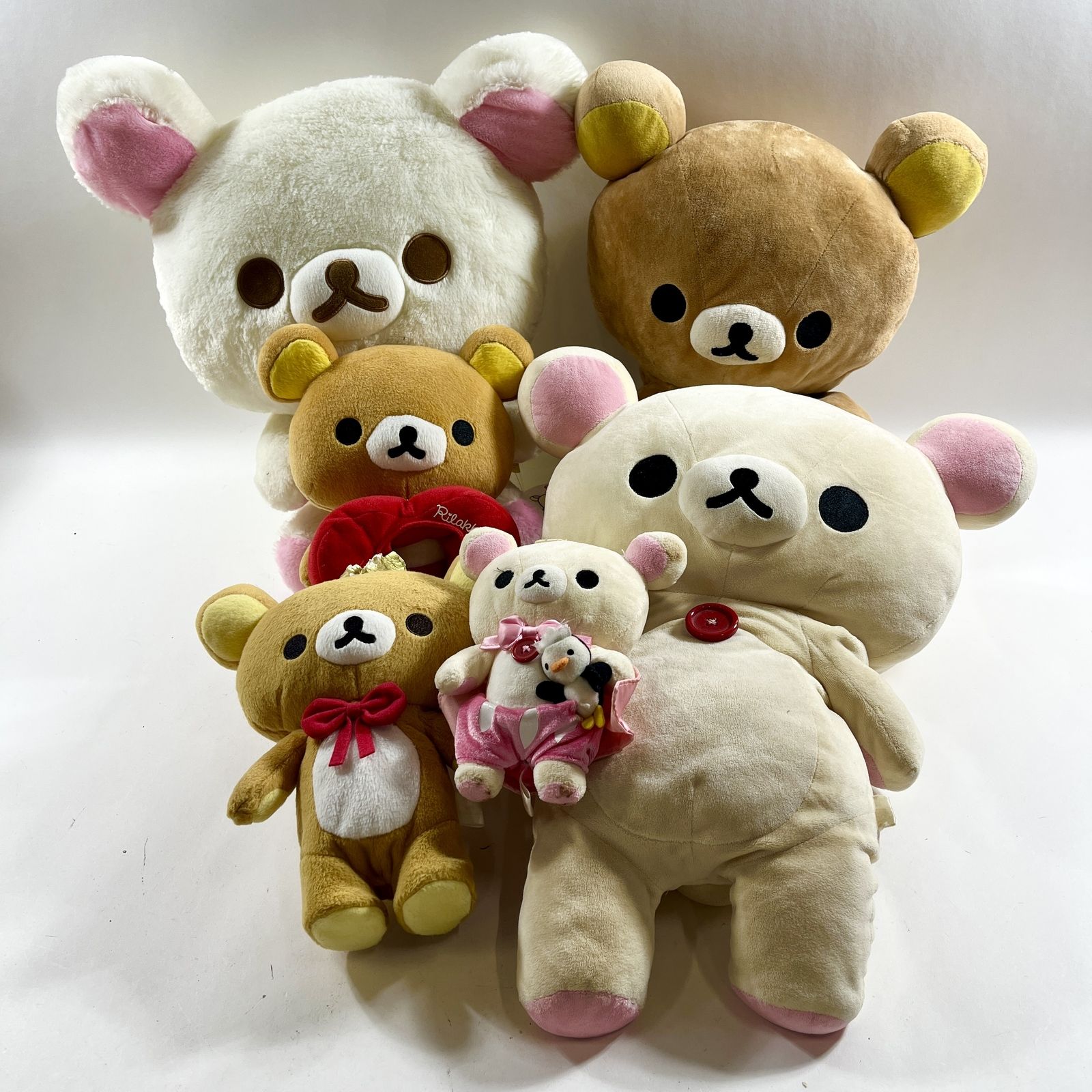★ リラックマ コリラックマ グッズ ぬいぐるみ マスコット 6点 まとめ商品 San-X サンエックス 現状品 2.6kg