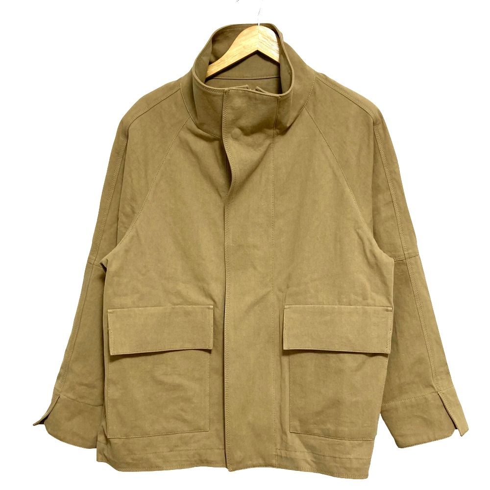 美品 ELBORN エルボルン Amande Field Jacket フィールドジャケット ELCGSS-OT003-02 サイズ34 ベージュ レディース 古着 中古 USED
