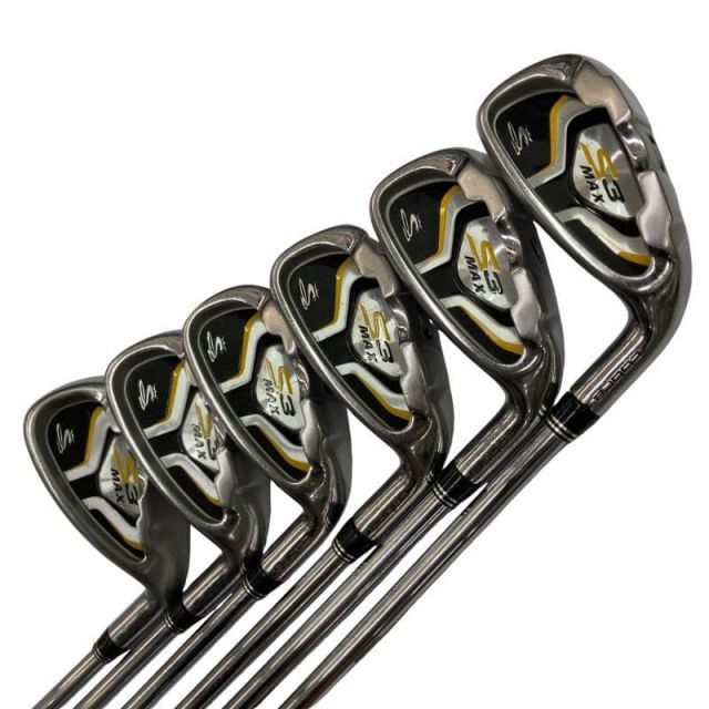 【中古】 コブラ cobra S3 MAX 6S USA アイアンセット IR S3 MAX スチール (フレックスS) メンズ 男性用 右利き 右用 Dランク ゴルフクラブ