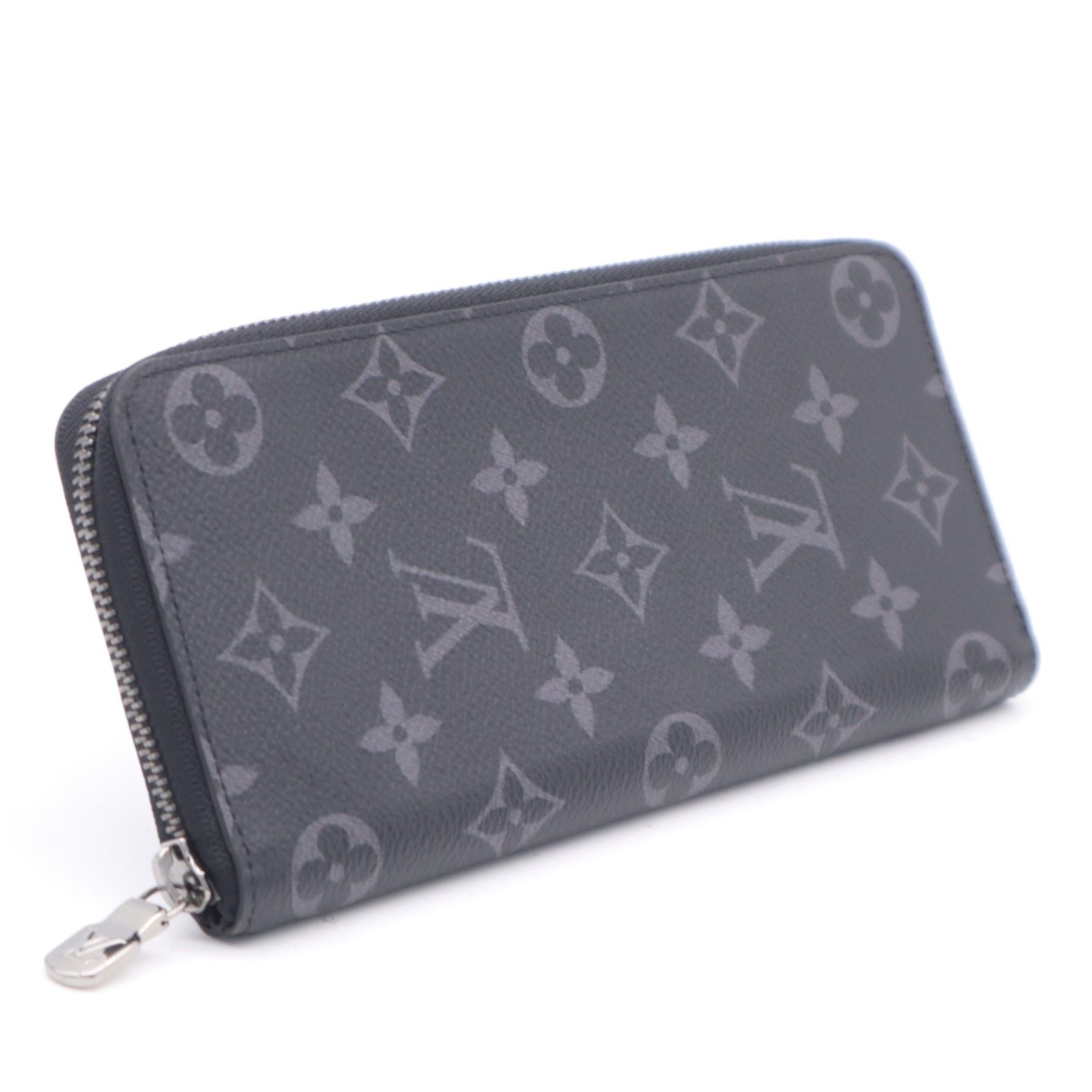 ★3日以内返品可★ 美品 LOUIS VUITTON ルイ・ヴィトン モノグラム エクリプス ジッピーウォレットヴェルティカル M62295 長財布 ブラック グレー コーティングキャンバス レザー メンズ