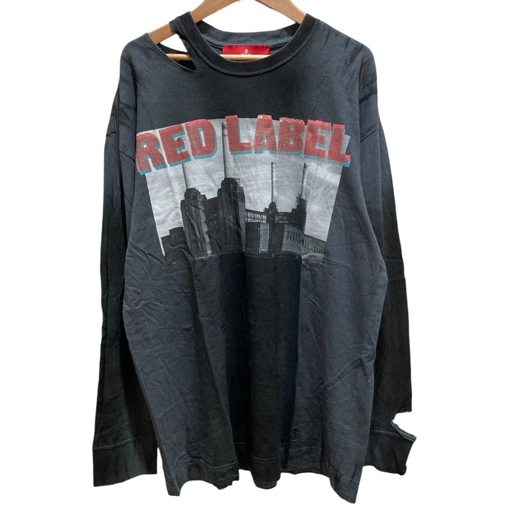 美品 Vivienne Westwood RED LABEL ヴィヴィアンウエストウッドレッドレーベル フォトプリント USED加工 長袖 カットソー 00 グレー レディース 古着 中古 USED 8,631円