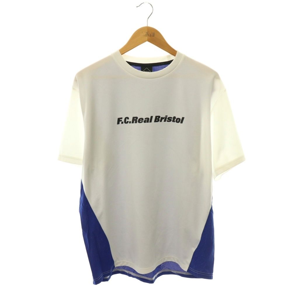 エフシーレアルブリストル F.C.Real Bristol FCRB Tシャツ カットソー 半袖 XL ホワイト ブルー /ES ■GY18 7,120円