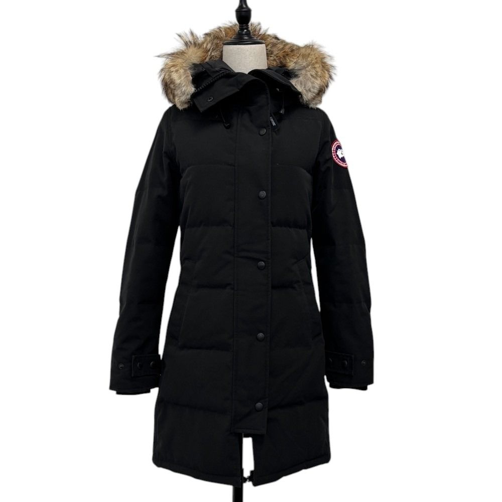 良品 CANADA GOOSE カナダグース MACKENZIE PARKA マッケンジーパーカー ダウンコート 2302JL サイズS ブラック レディース 古着 中古 USED