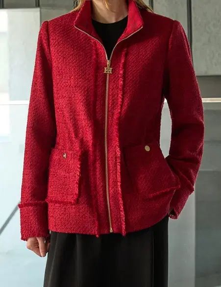 (未使用級) 025 ESCADA(エスカーダ) ツイード ジャケット