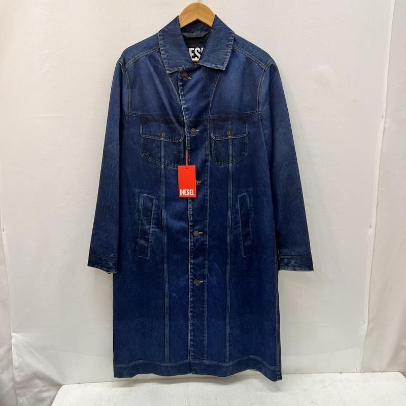 ディーゼル デニム 転写プリント ステンカラーコート メンズ XS ISItems【USED】【古着】【中古】50165997