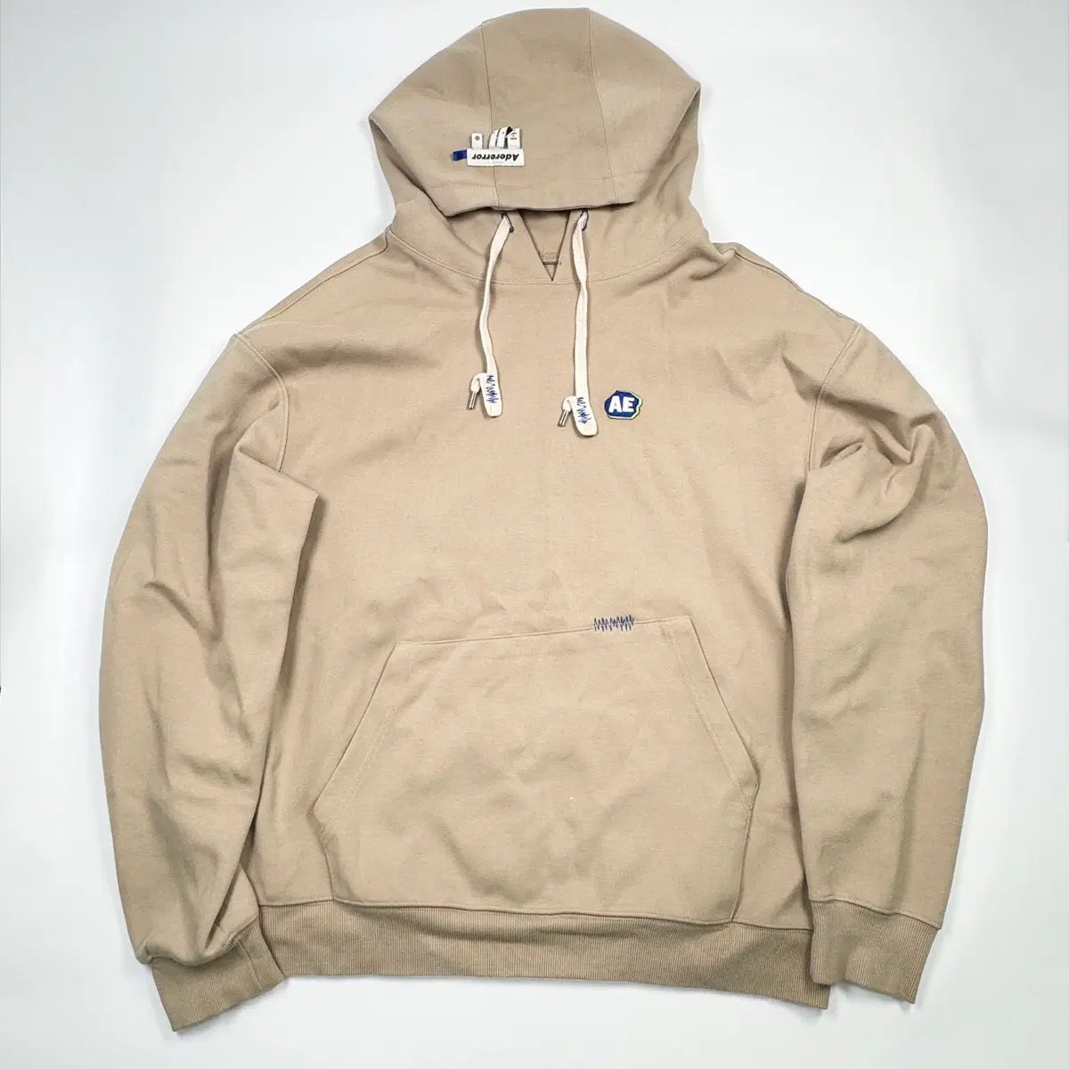 ADER ERROR 19FW AE ワッペン フーディー Tシャツ ベージュ A1 11,991円