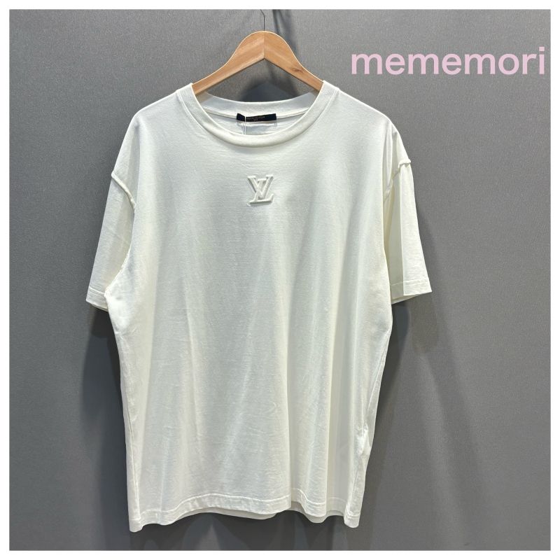 LOUIS VUITTON ル・イヴィトン　半袖Tシャツ ｴﾝﾎﾞｽロゴ 白 XL