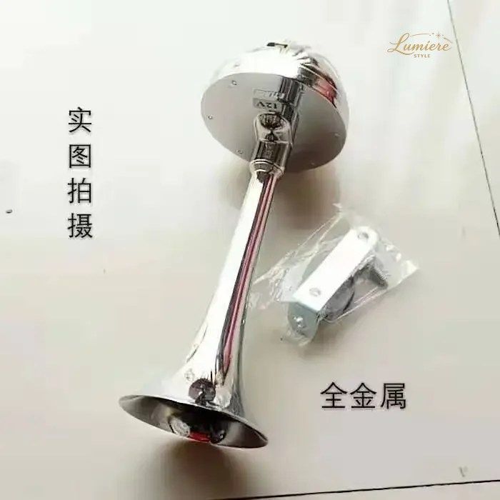 GOODCAR WITHOUT GAS 12V24V TRUCK MODIFIED TREBLE ELECTRIC HORN DOUBLE TUBE WITH BRACKET RELAY ELECTRIC HORN 9,366円