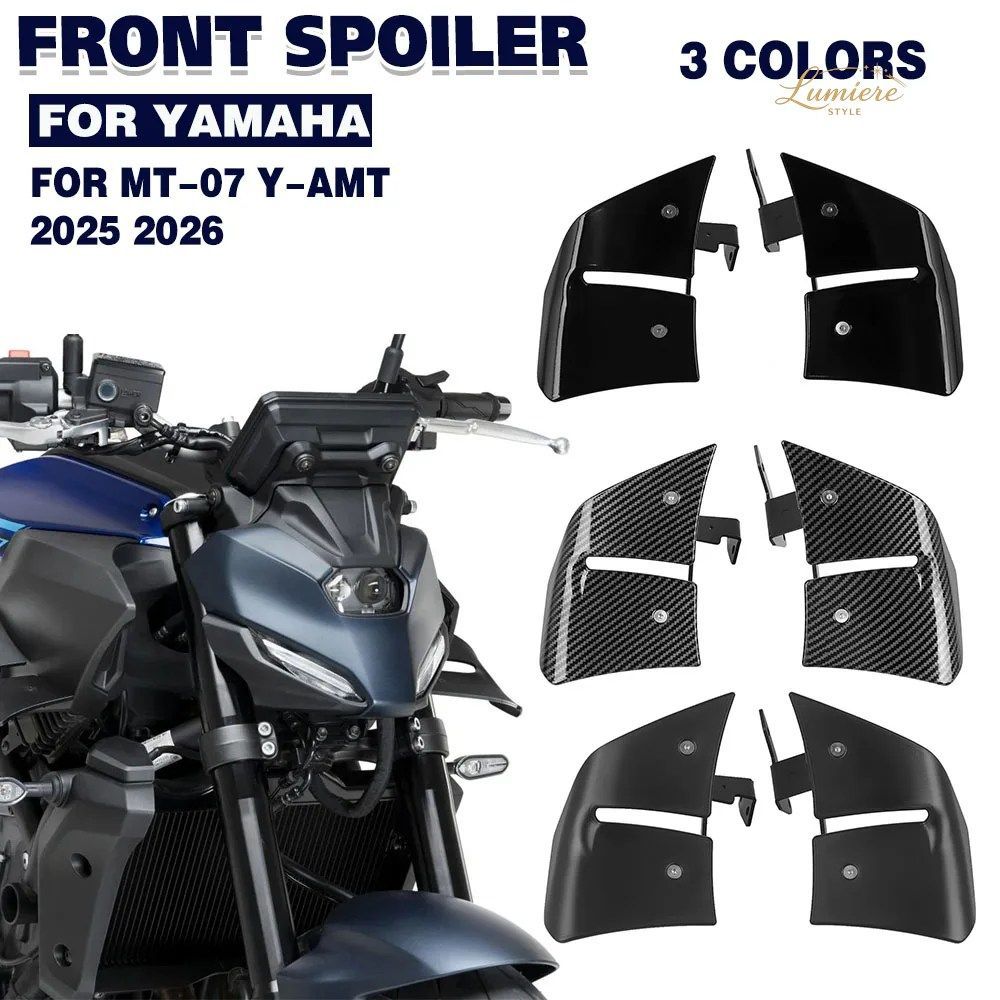MT07 SIDE SPOILER FAIRING WINGLET YAMAHA MT-07 Y-AMT 2025 2026 MOTORCYCLE NAKED DOWNFORCE FRONT AERODYNAMIC WIND WING