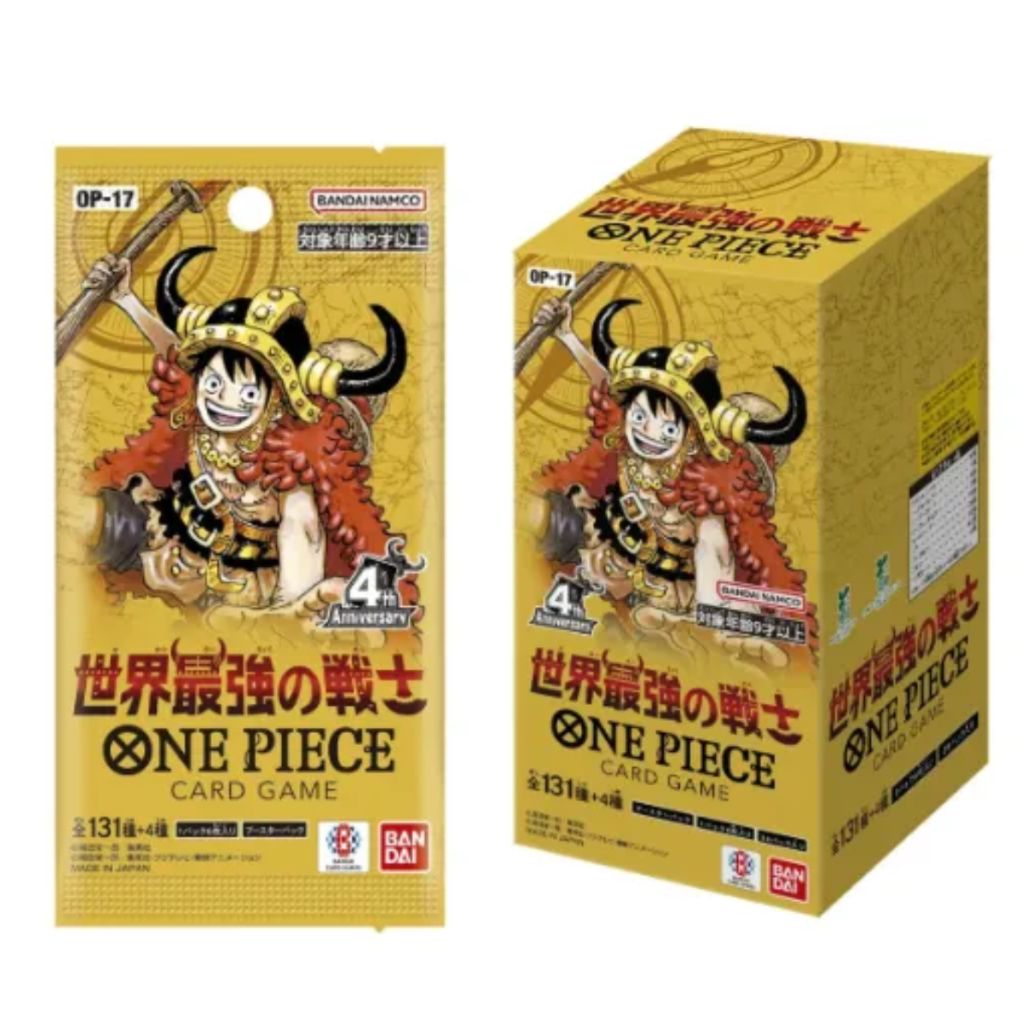 ワンピースカード 世界最強の戦士 OP-17 3BOXセット　本日中に発送‼️ 予約第3便】「世界最強の戦士【OP-17】」1BOX・24パック入り - メルカリ