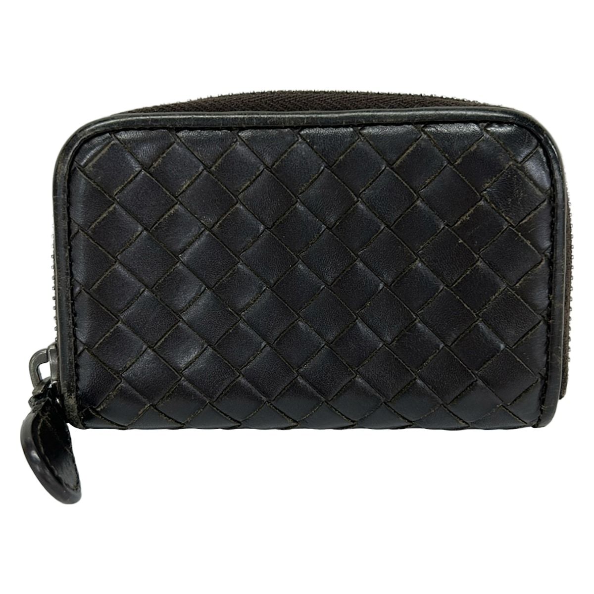 BOTTEGA VENETA(ボッテガヴェネタ) コインケース美品 イントレチャート ダークブラウン レザー 11,100円