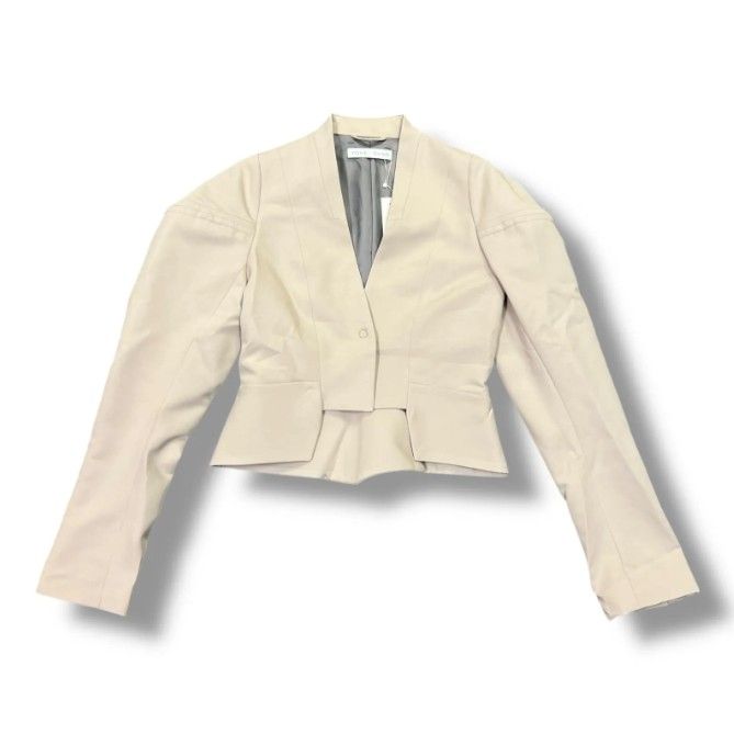 参考上代52,800円 未使用 YOHEI OHNO SS Tel Aviv Short Jacket ショートジャケット テーラードジャケット ヨウヘイオオノ OH-24S-JK2-A ベージュ 36 （893MG）