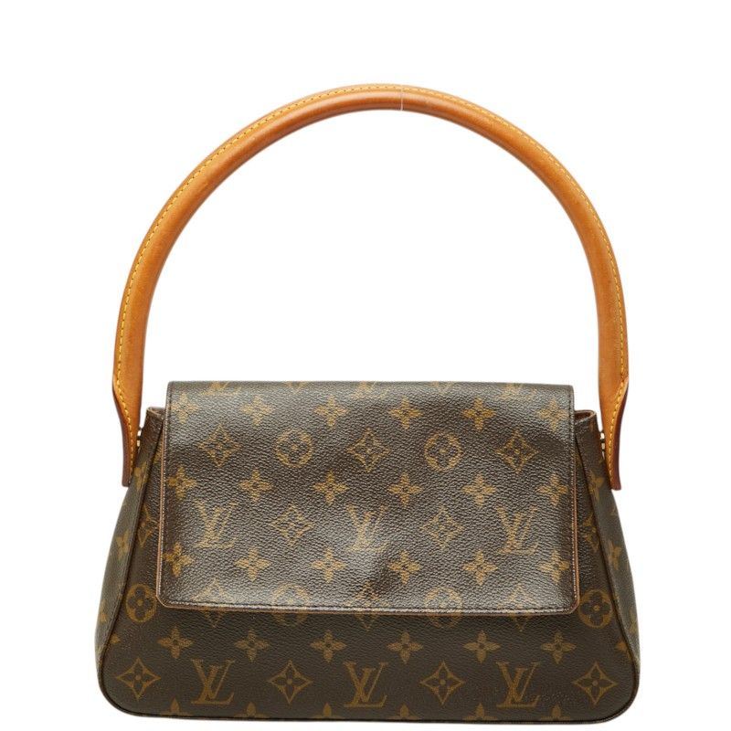 ルイ ヴィトン モノグラム ミニルーピング ショルダーバッグ ハンドバッグ M51147 ブラウン PVC レザー レディース LOUIS VUITTON【227-87077】 56,880円