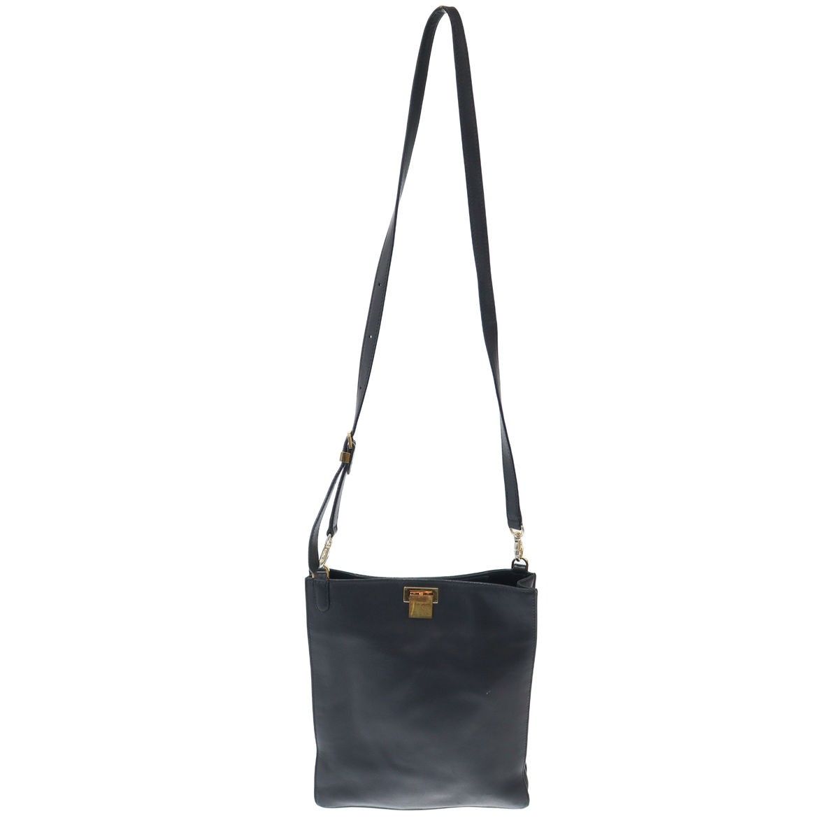 THE ROW ザ ロウ 12AW レザーショルダーバッグ ブラック