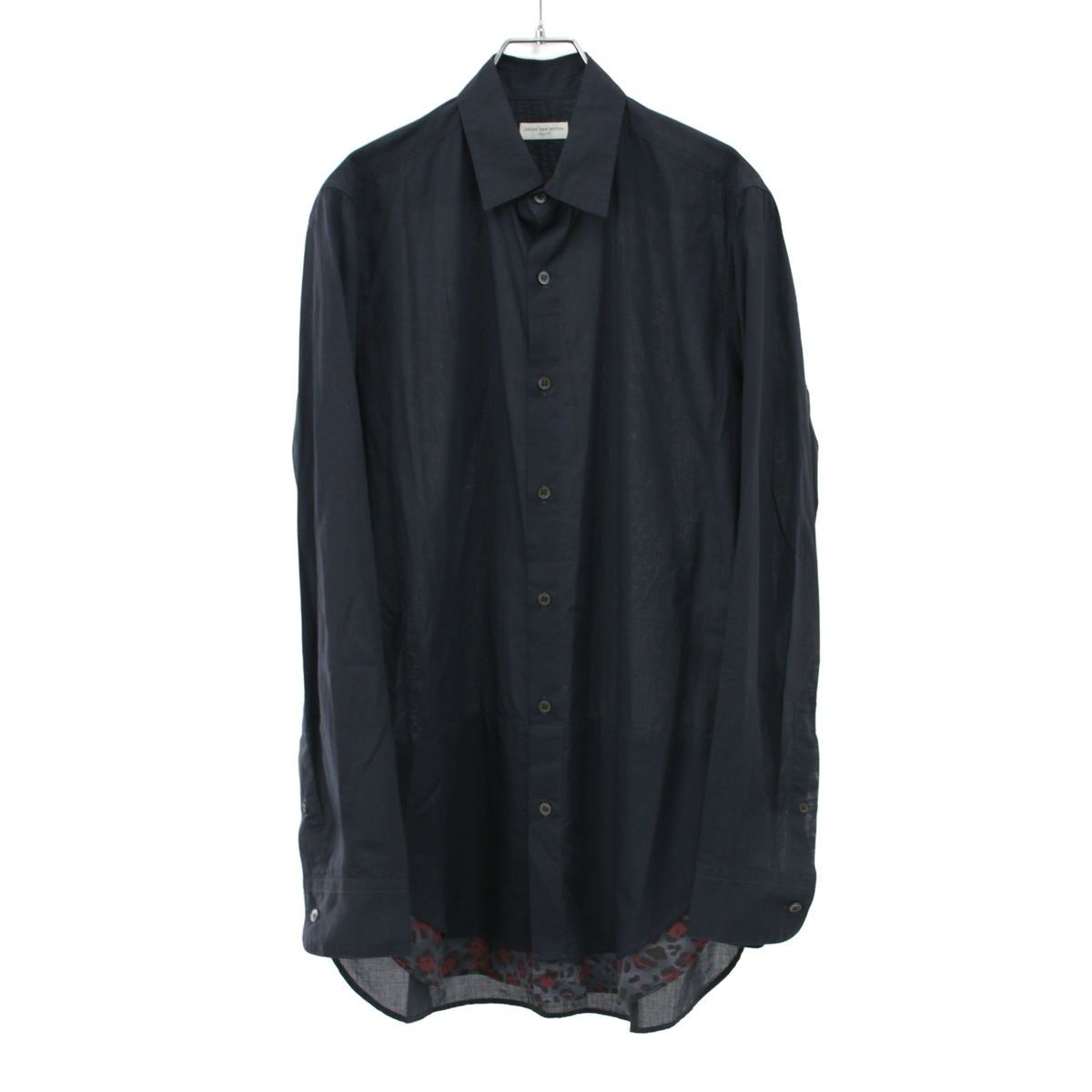DRIES VAN NOTEN ドリスヴァンノッテン 16SS レオパードレイヤードシャツ 73-01-61-01010 ネイビー 46