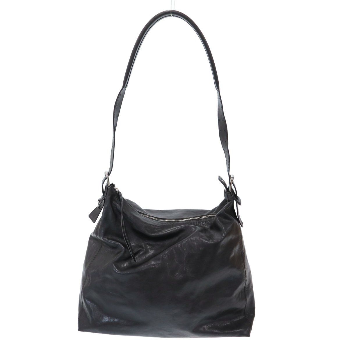 LEMAIRE ルメール Belted Hobo Bag ベルテッドホーボー レザーバッグ BG0189 LL0108 ダークブラウン 125,500円