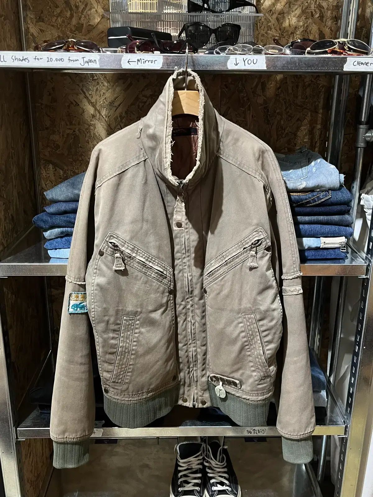 DIESEL フライト ブルゾン ジャケット (L)