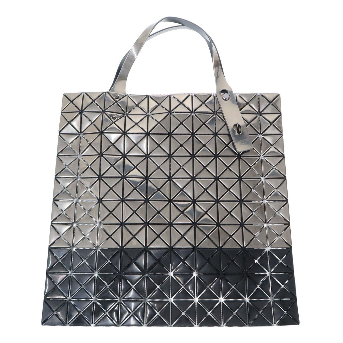 BAO BAO ISSEY MIYAKE バオバオイッセイミヤケ PLATINUM トートバッグ BB11-AG103 シルバー×ブラック 26,650円
